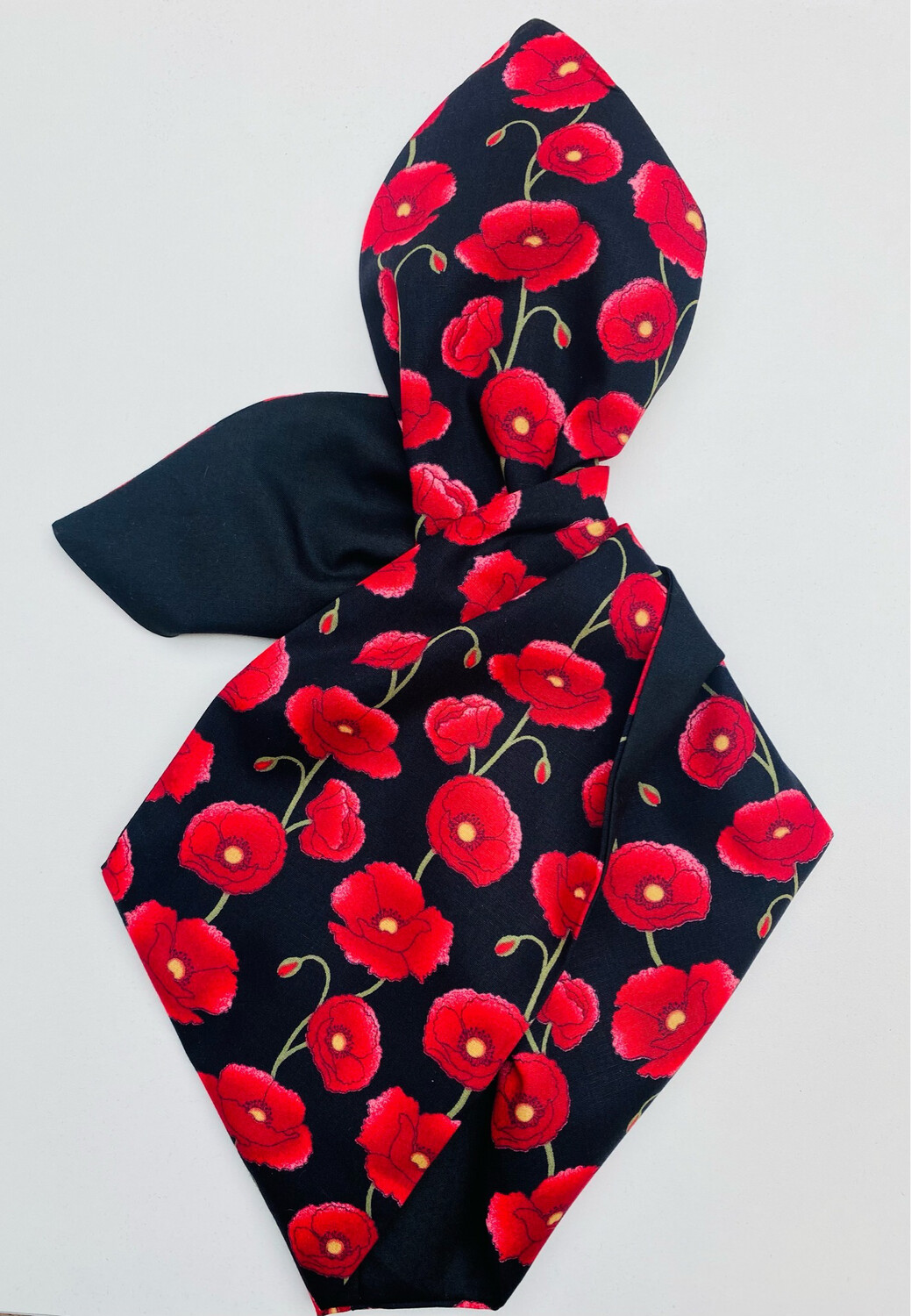 Black Poppies Wired Hairband