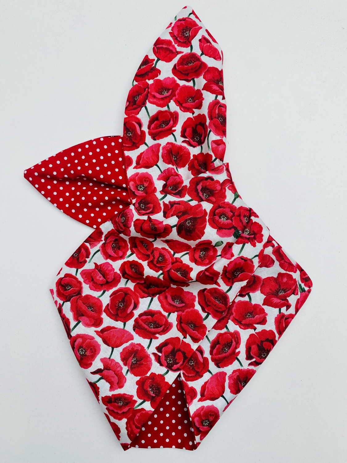 White Poppies Wired Hairband