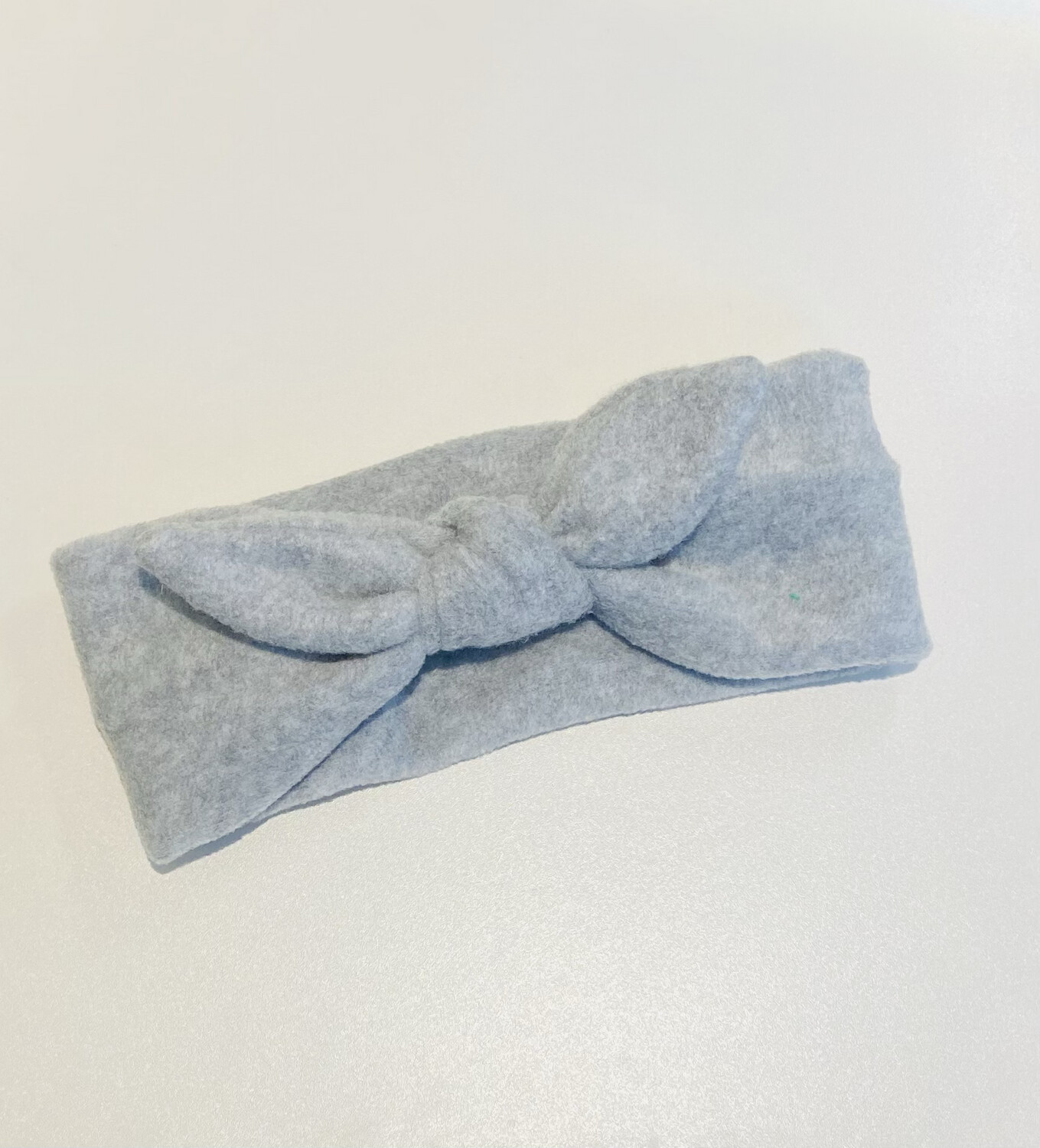 Grey Fleece Jersey Baby Head wrap