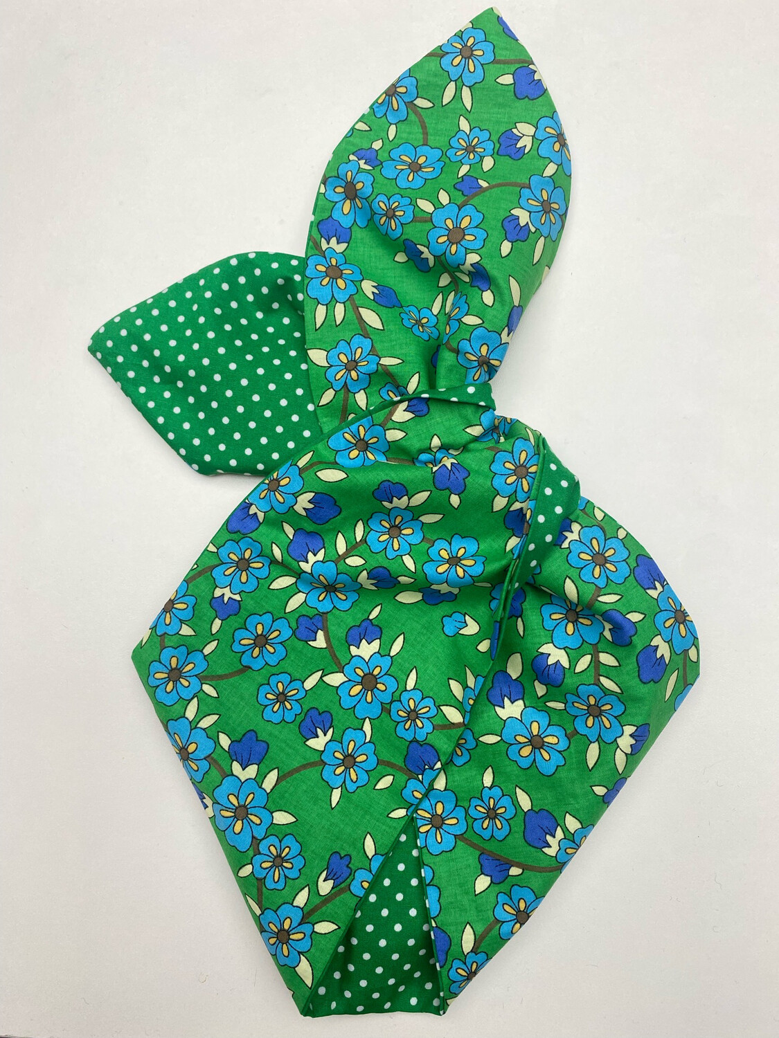 Emerald Green Ditzy Floral Wired Hairband Emerald Green Ditzy Floral Wired Hairband