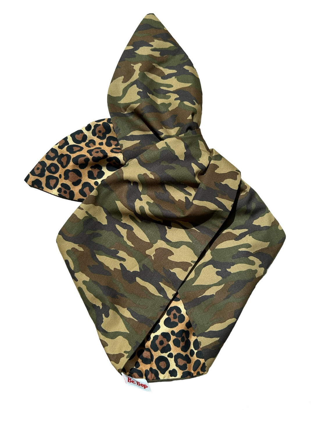 Camouflage and leopard print hairband