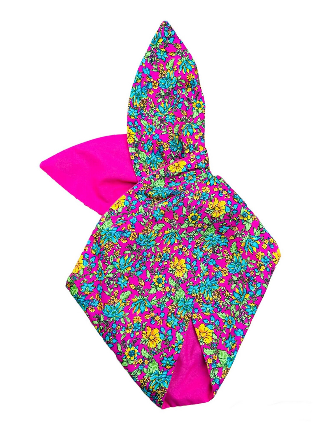 Cerise Pink Ditzy Print Wired Hairband