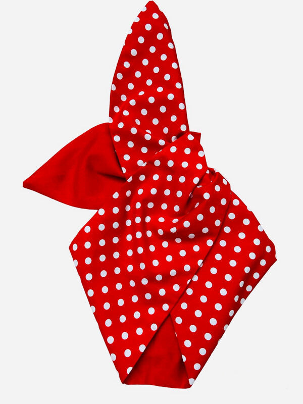 Red polka / plain red