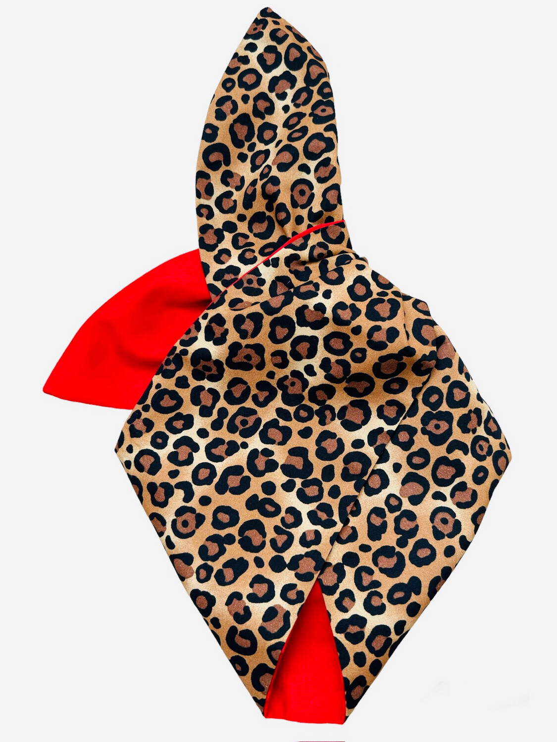 Leopard /red wired reversible Hairband