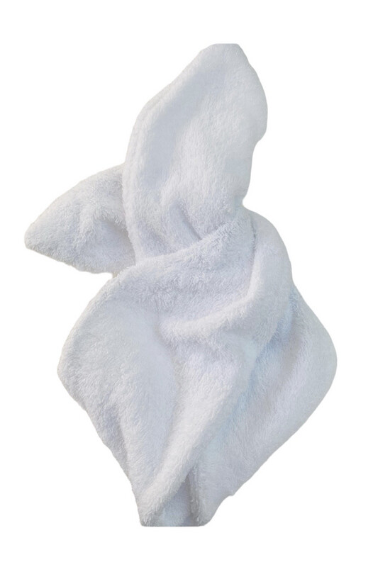 White Toweling Wired Hairband