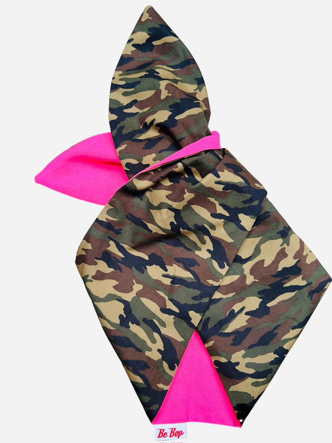 Camouflage And Neon Pink Wired Hairband