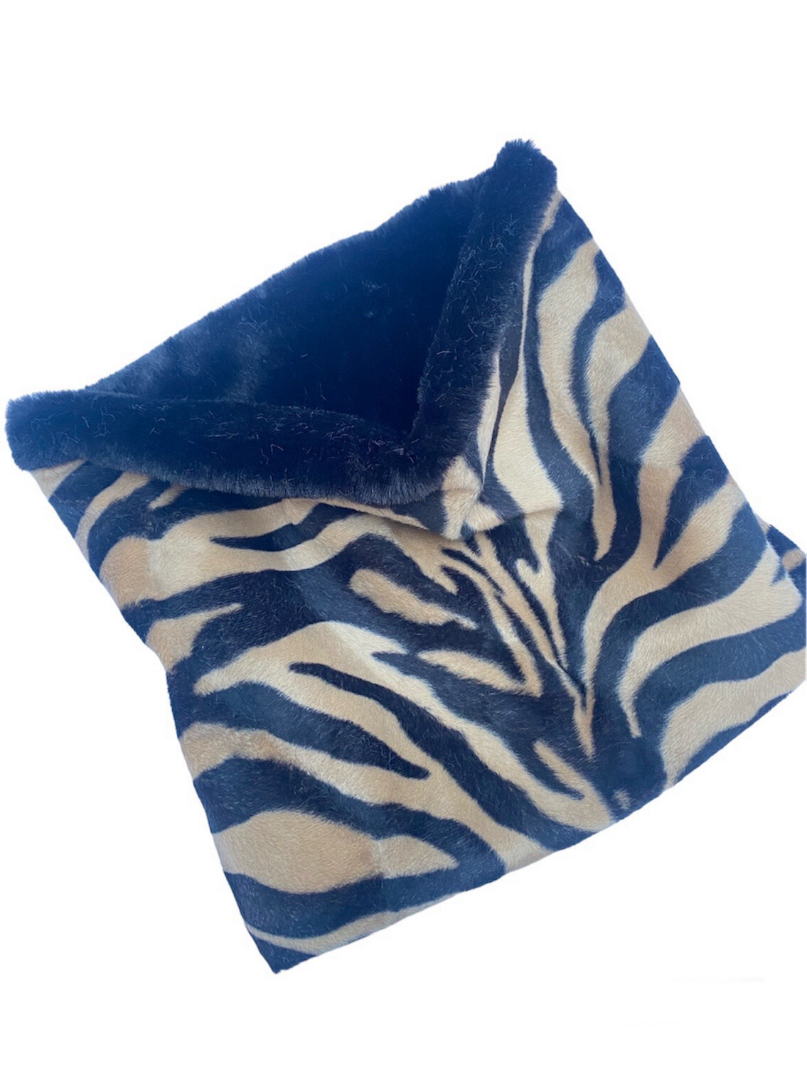 Beige And Black Zebra Fur Snood (adult) 