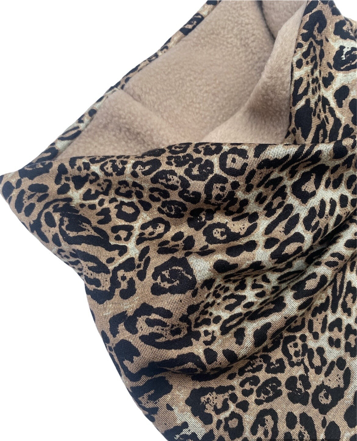 Cheetah And Fleece Snood (adult) Cheetah And Fleece Snood (adult)