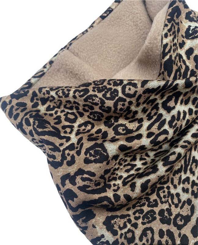 Cheetah And Fleece Snood (adult)