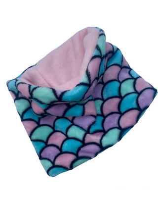 Mermaid Fur And Fleece Lined Snood (children) 