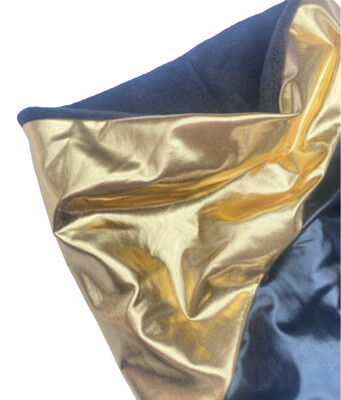 Metallic Snood In Black And Gold