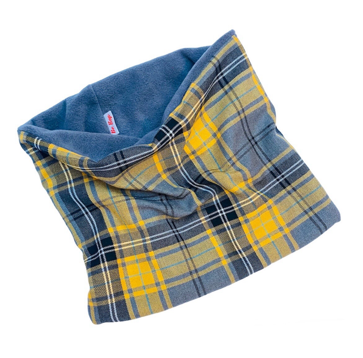 Yellow And Grey Fleece Snood (adult ) 