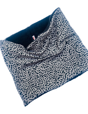 Taupe And Blk Animal Snood (adult)