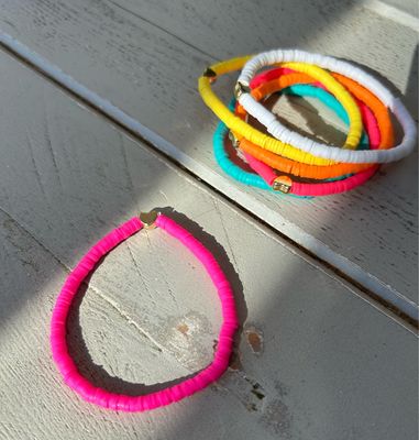 Hot Pink Stacking Bracelet