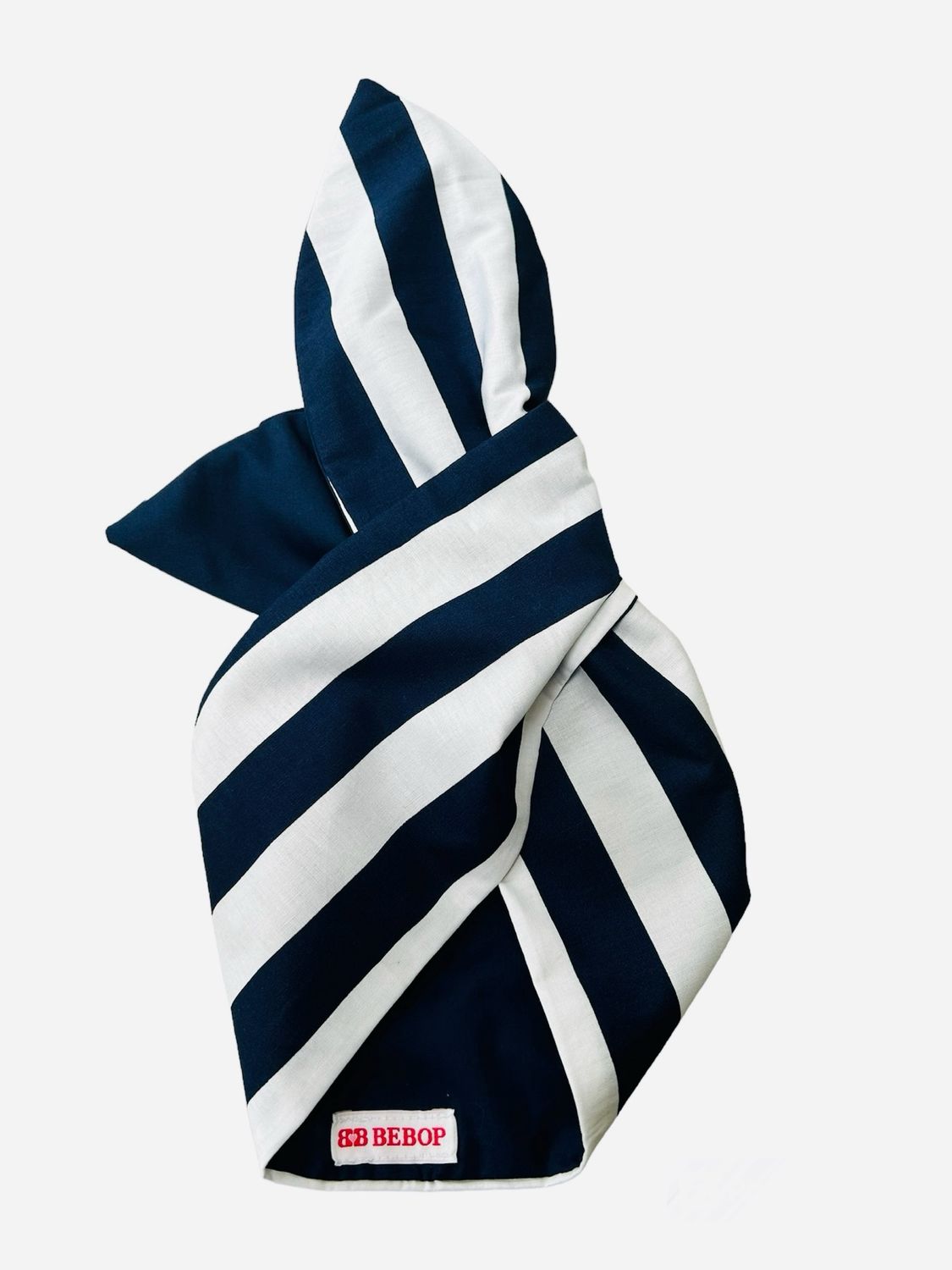 Navy And White Stripe Wired Hairband