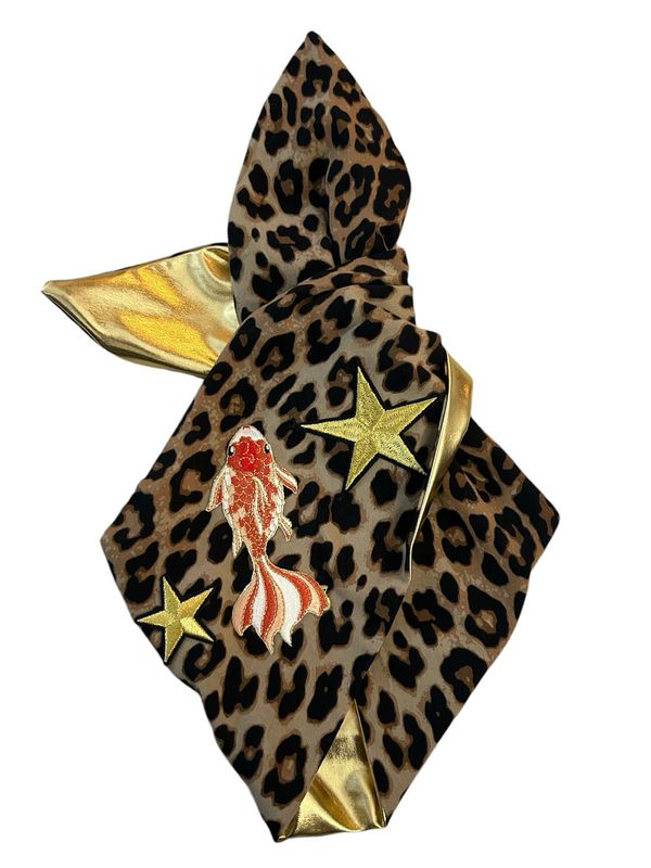 Leopard Koi’s Carp Badge Bop Wired Hairband