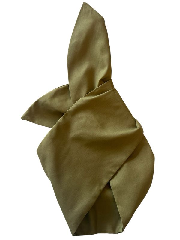 Plain khaki wired hairband 