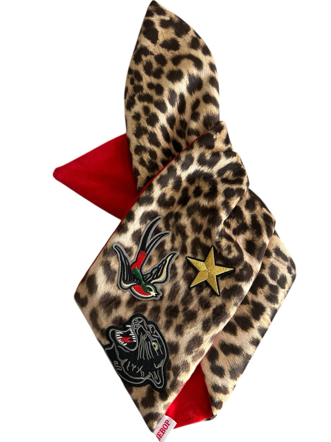 Leo Velvet Blk Panther Wired Hairband