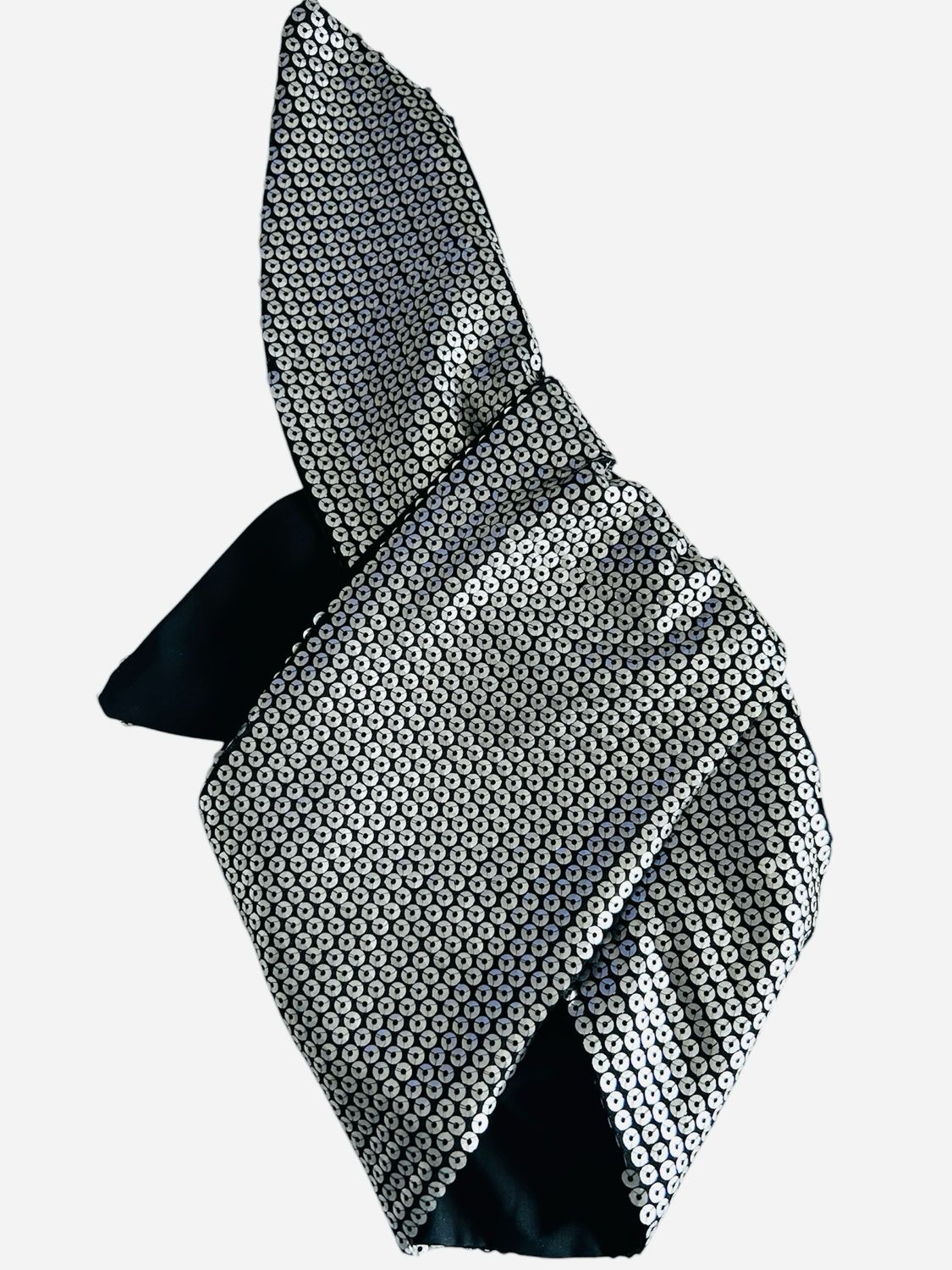 Silver Sequin Wired Hairband