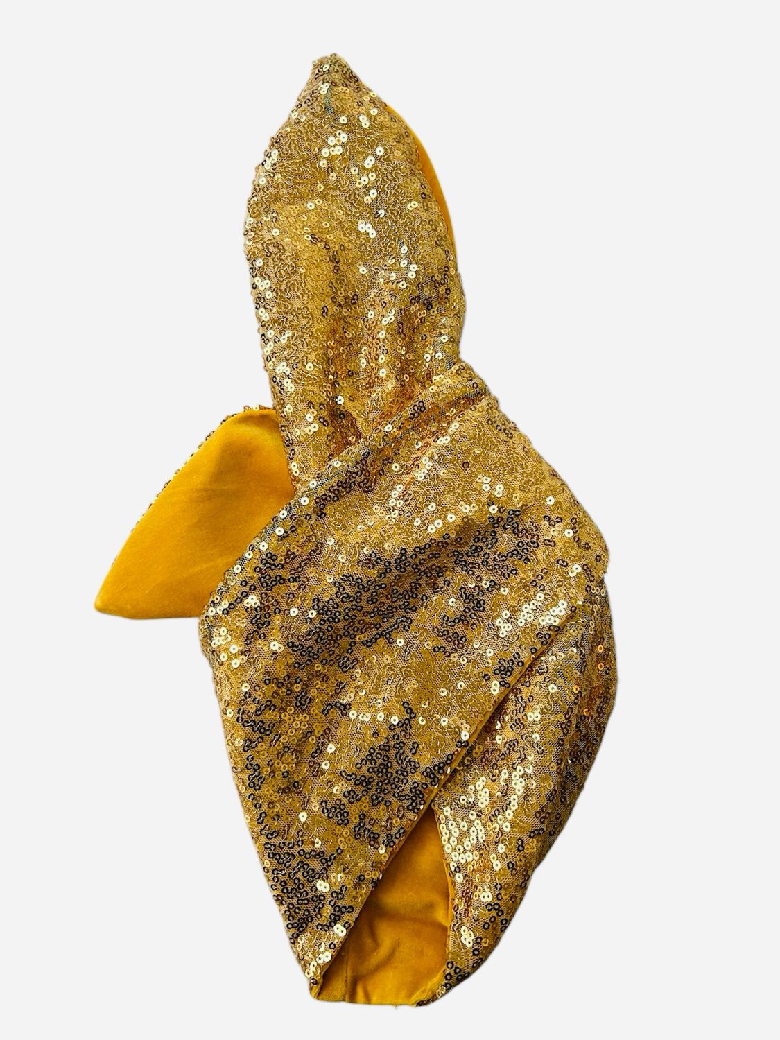 Gold Sequin And Velvet Wires Hairband