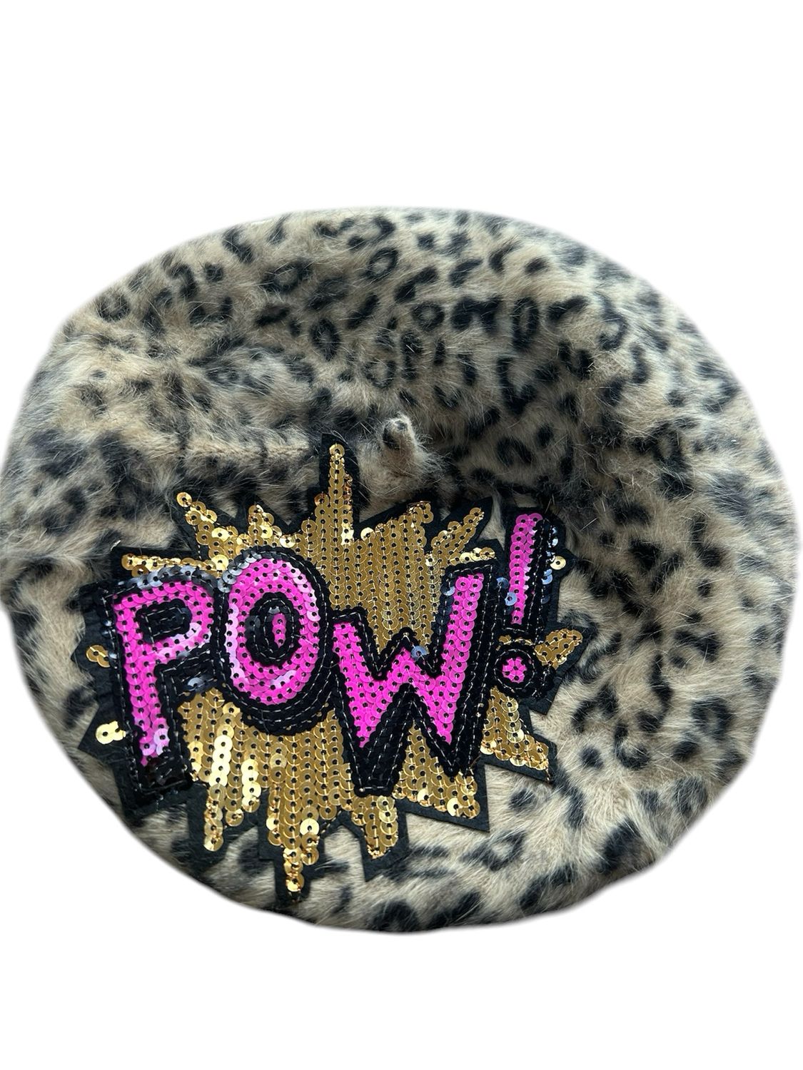 Leopard ‘Pow’ Beret