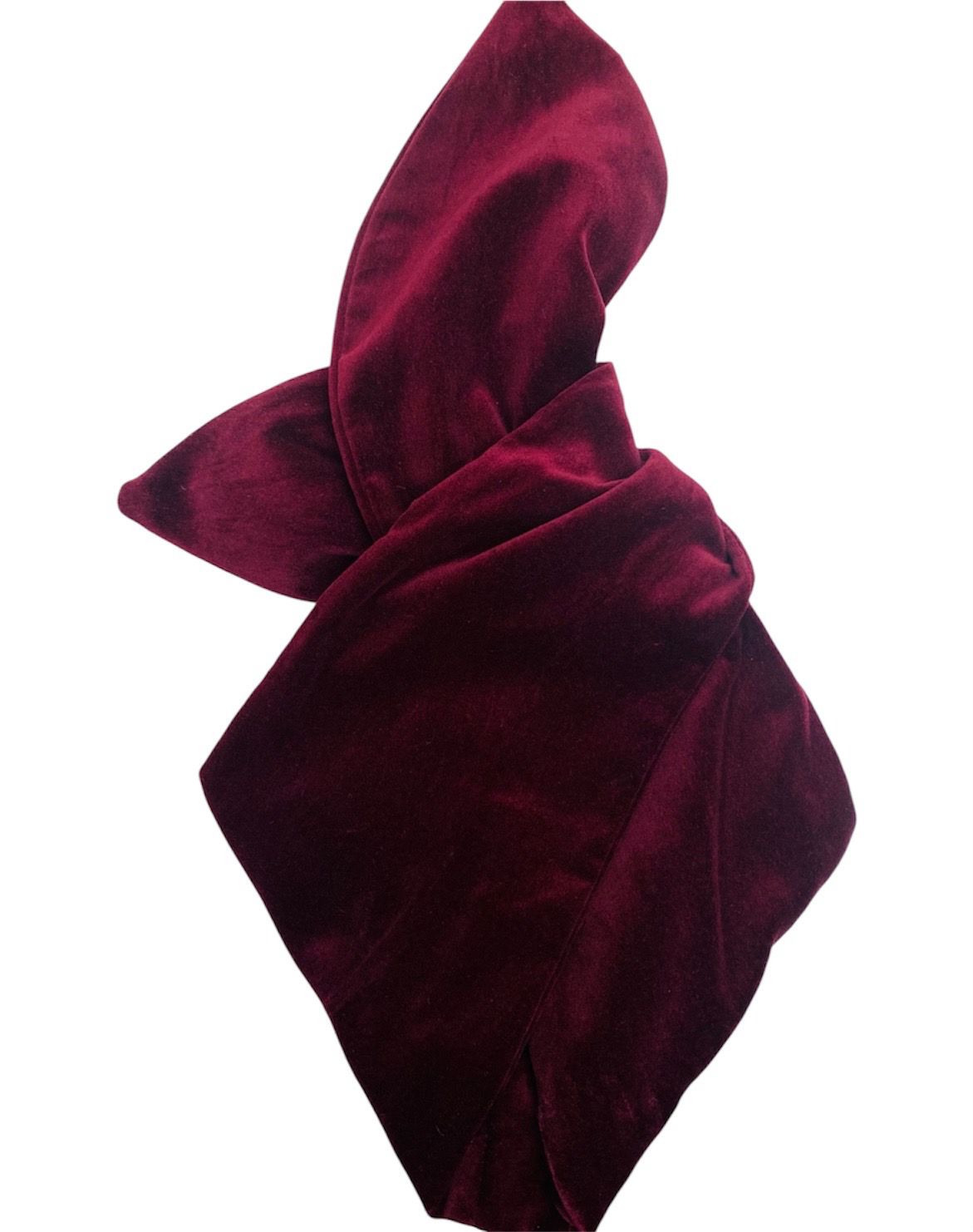 Wine velvet Wired hairband 