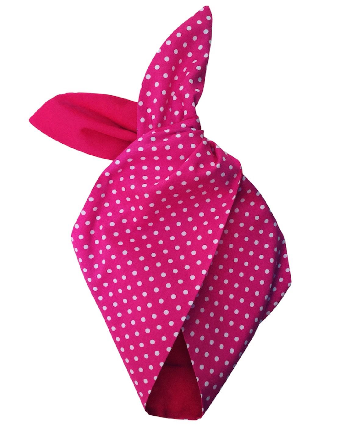 Pink Polka Dot Hairband 