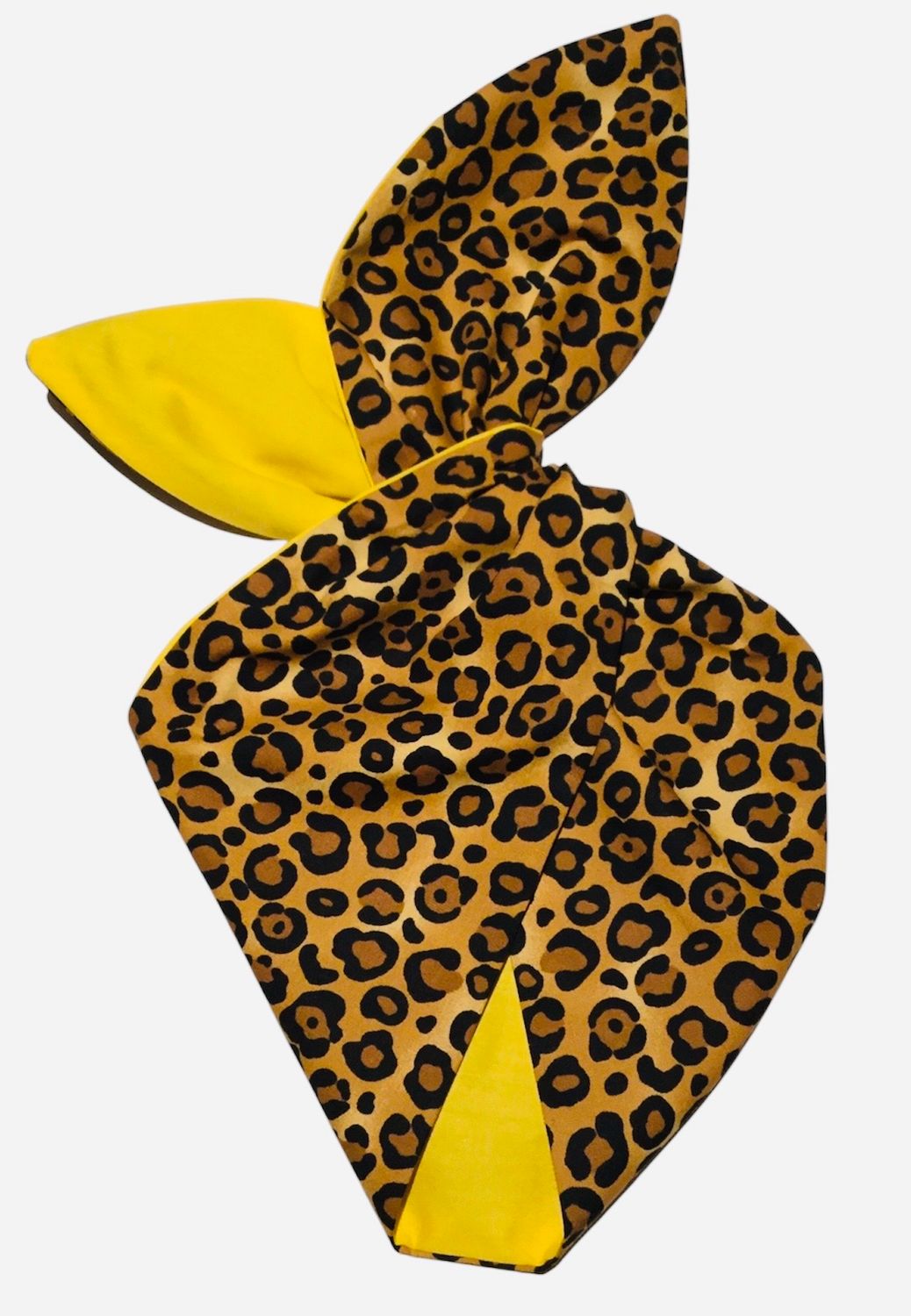 Yellow Leopard Wired Hairband Yellow Leopard Wired Hairband
