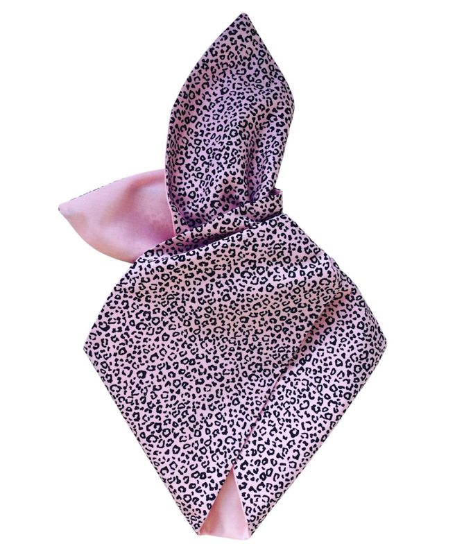 Pale Pink Animal Print Wired Hairband