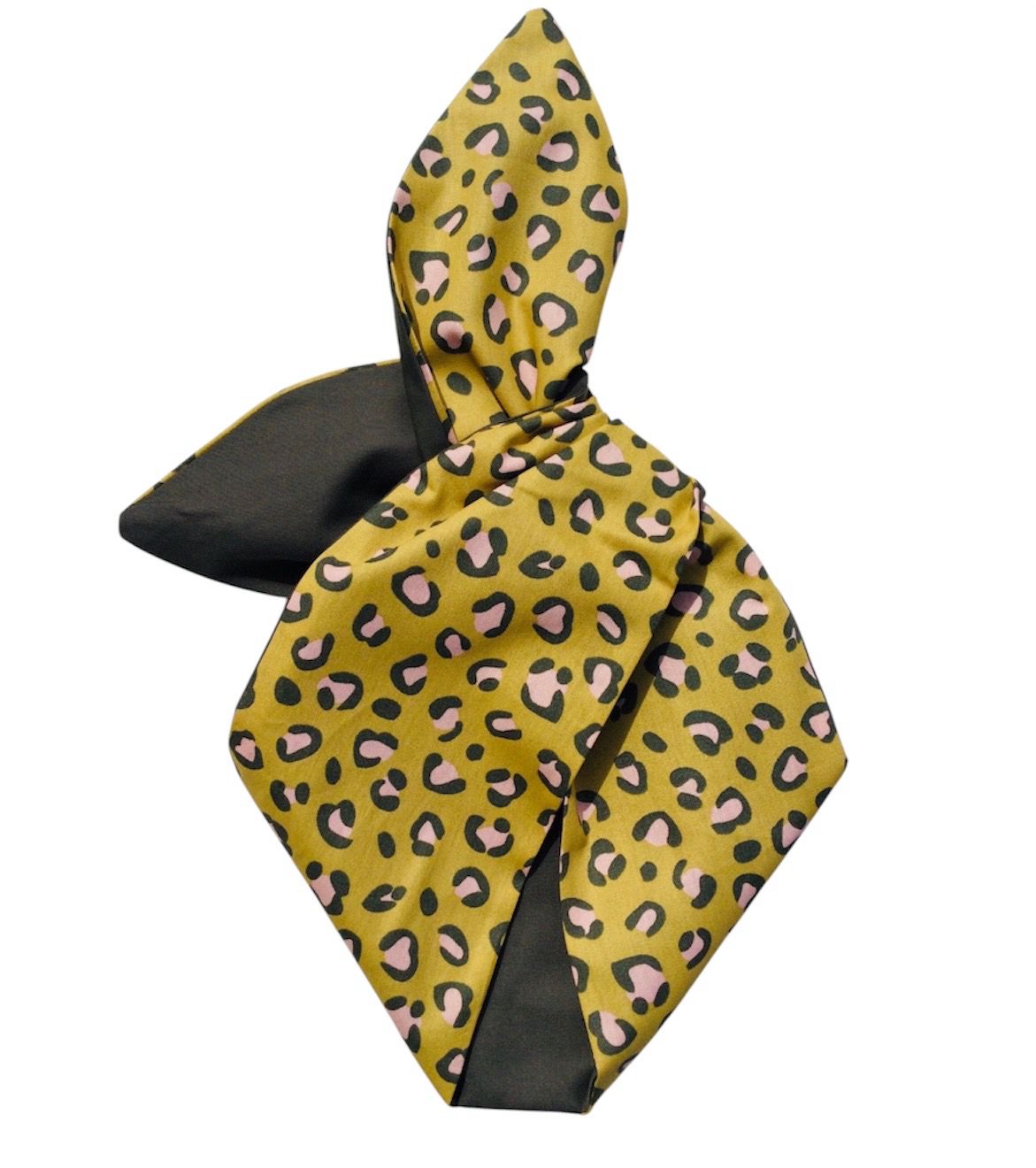 Mustard And Khaki Animal Design Wired Hairband Mustard And Khaki Animal Design Wired Hairband