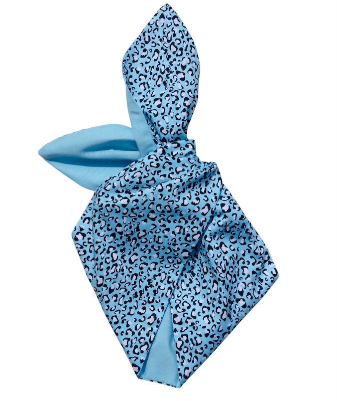 Pale Blue Animal Design Wired Hairband