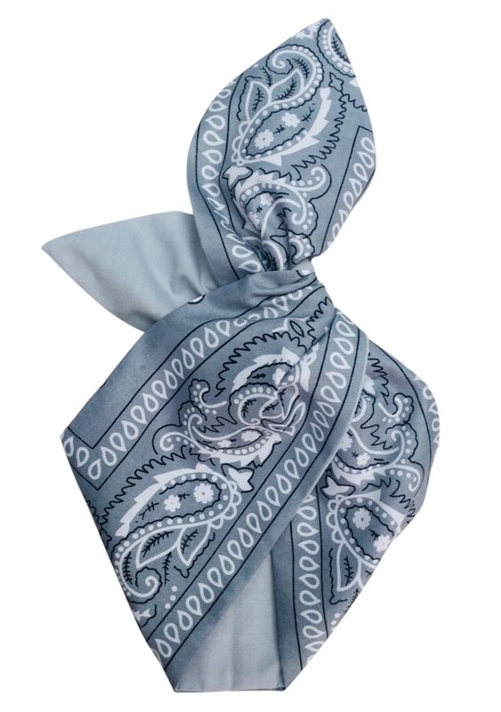 Silver Bandana Design Wired Hairband