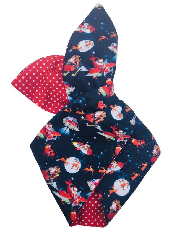 Retro Santa Wired Hairband