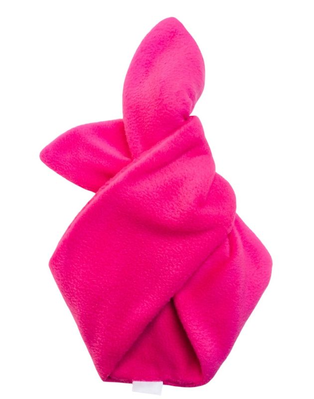 Bright Pink Fleece Wired Hairband