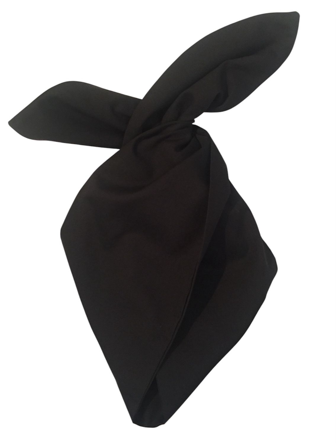 Plain black hairband