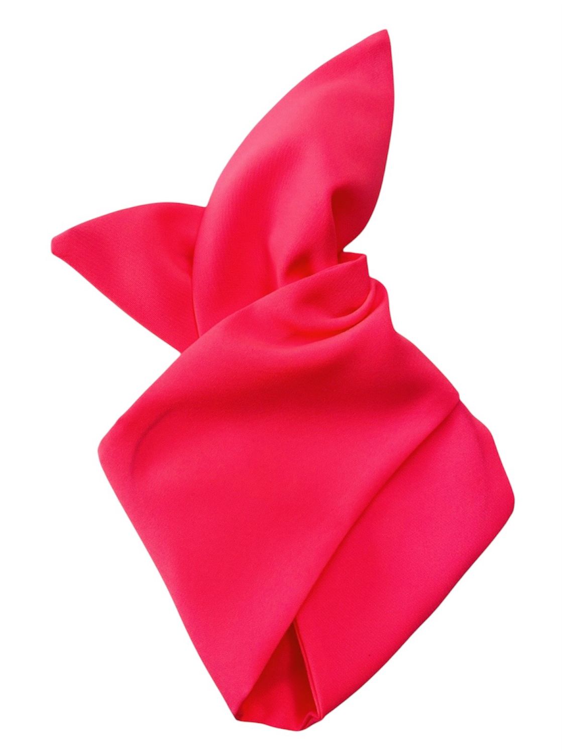 Fluorescent Neon Pink Plain Wired Hairband