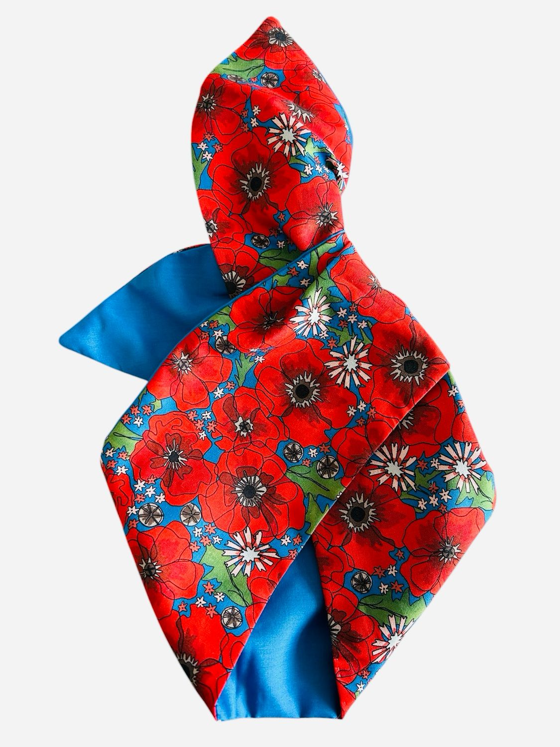 Retro Poppies Wired Hairband