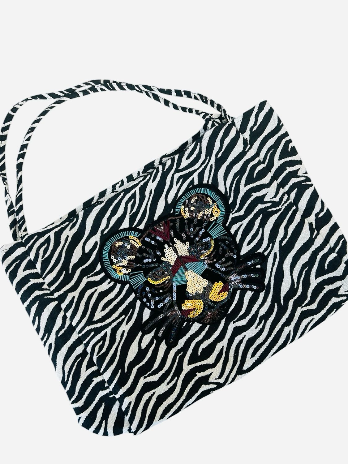 Canvas Zebra With Panther Beach / Shopping Your