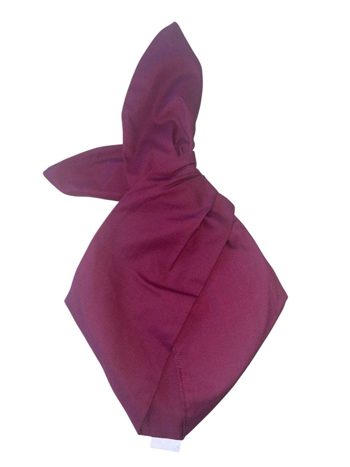 Plain Wine Wired Hairband