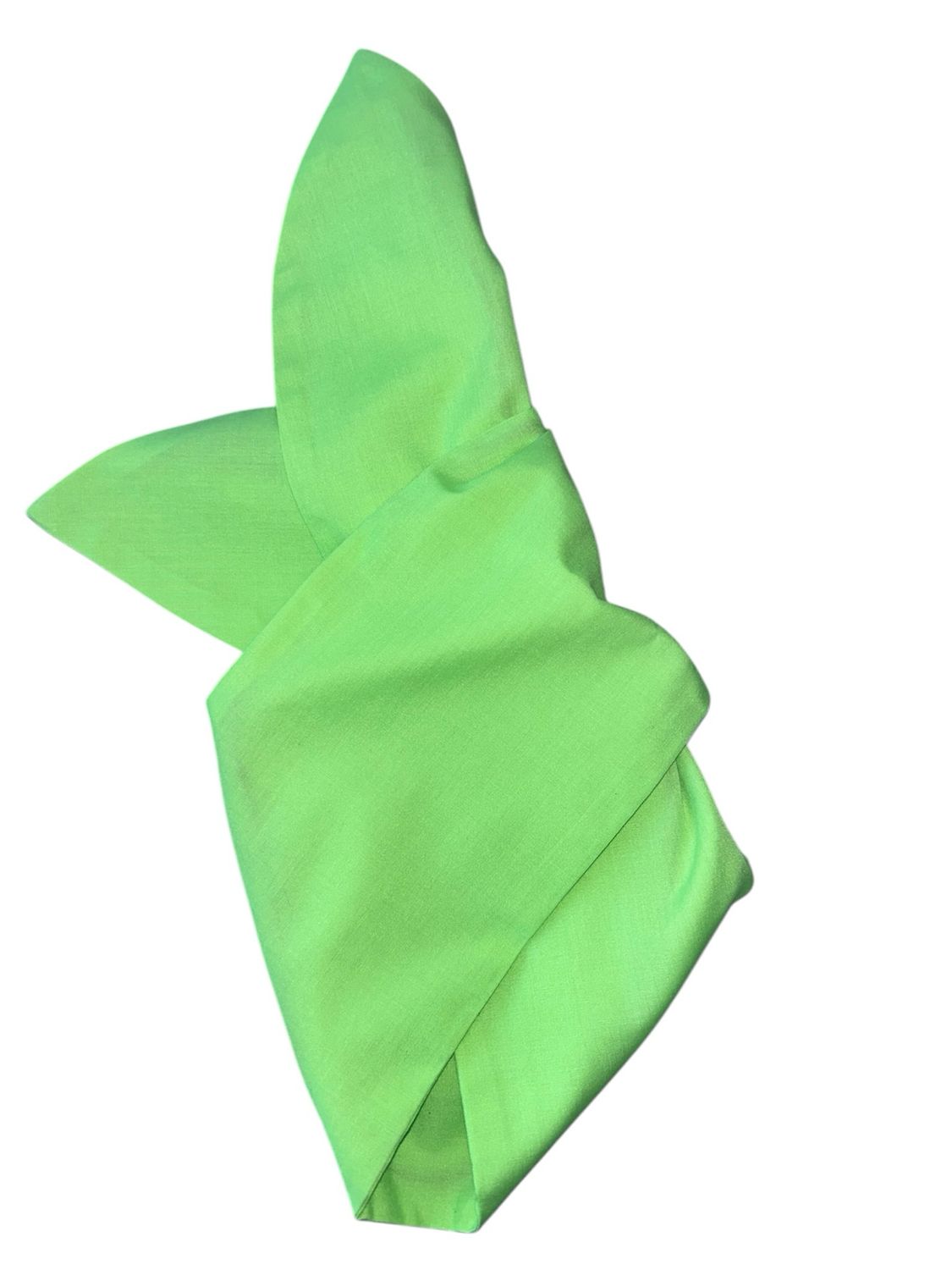 Plain Neon Lime Wired Hairband