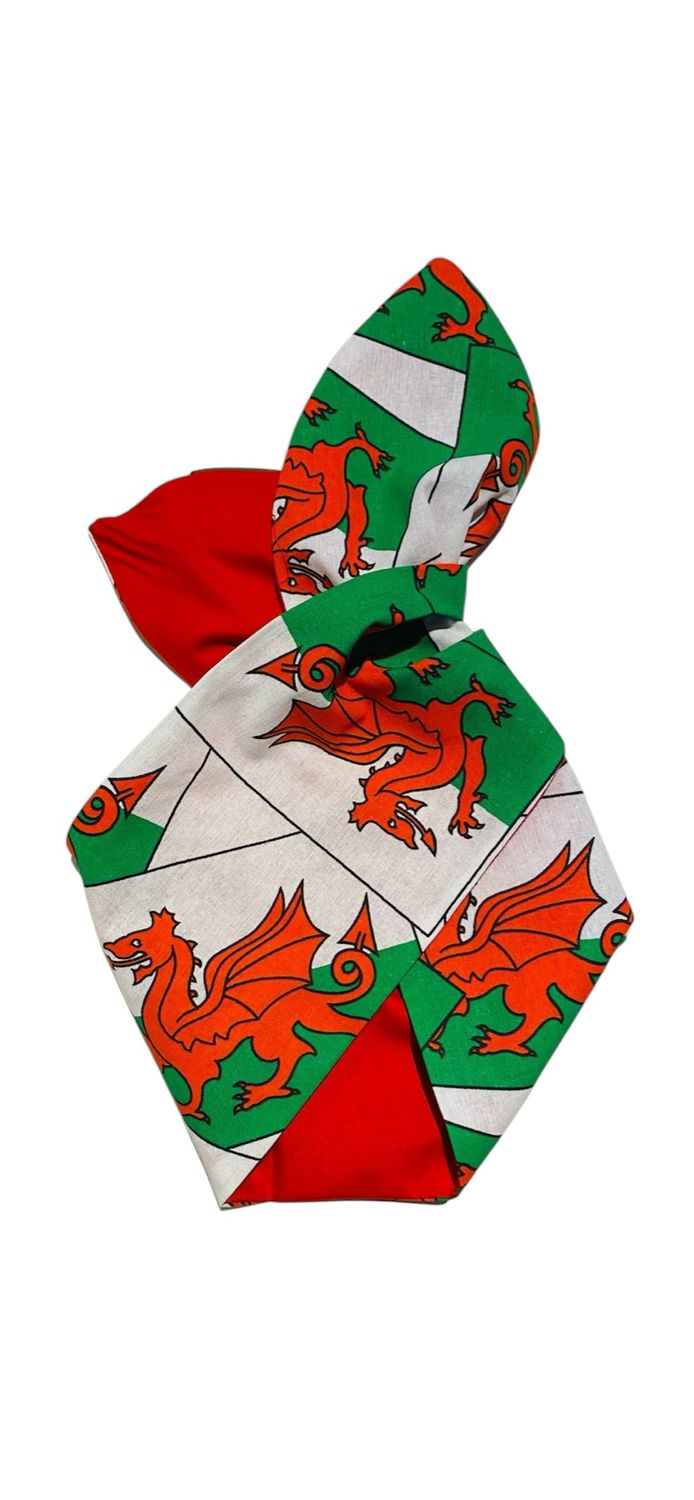 Welsh Dragon Patriotic Wired Hairband Welsh Dragon Patriotic Wired Hairband