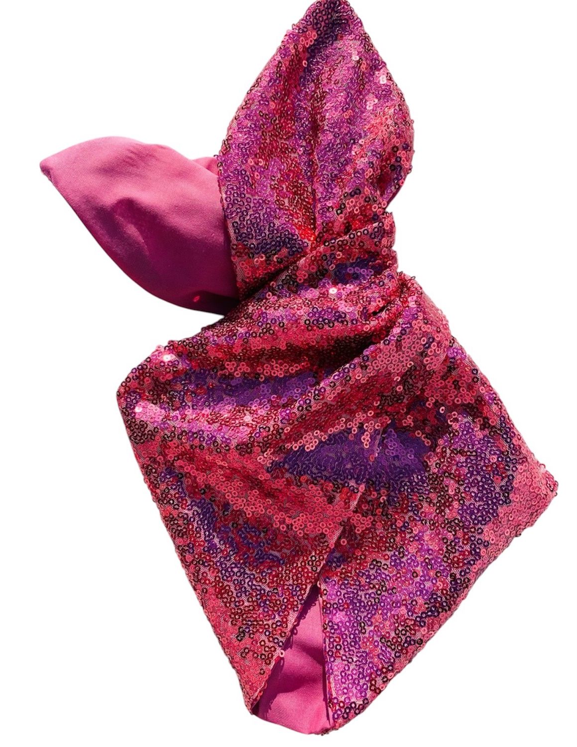 Dusky Pink Sequin Wired Hairband