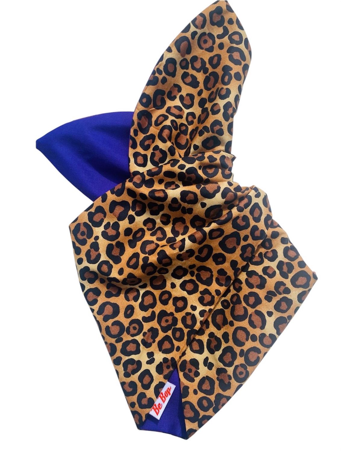 Purple Leopard Wired Hairband