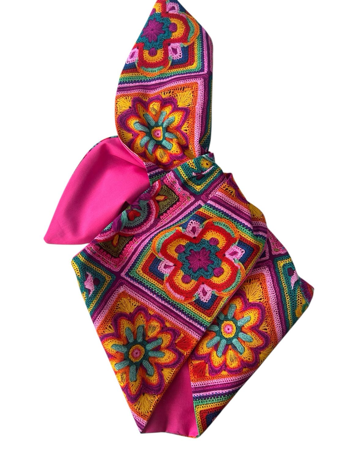 Granny Crochet Square Wired Hairband