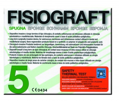 5 Vials FisioGraft Bone Graft Material / Sponge (1 Box)