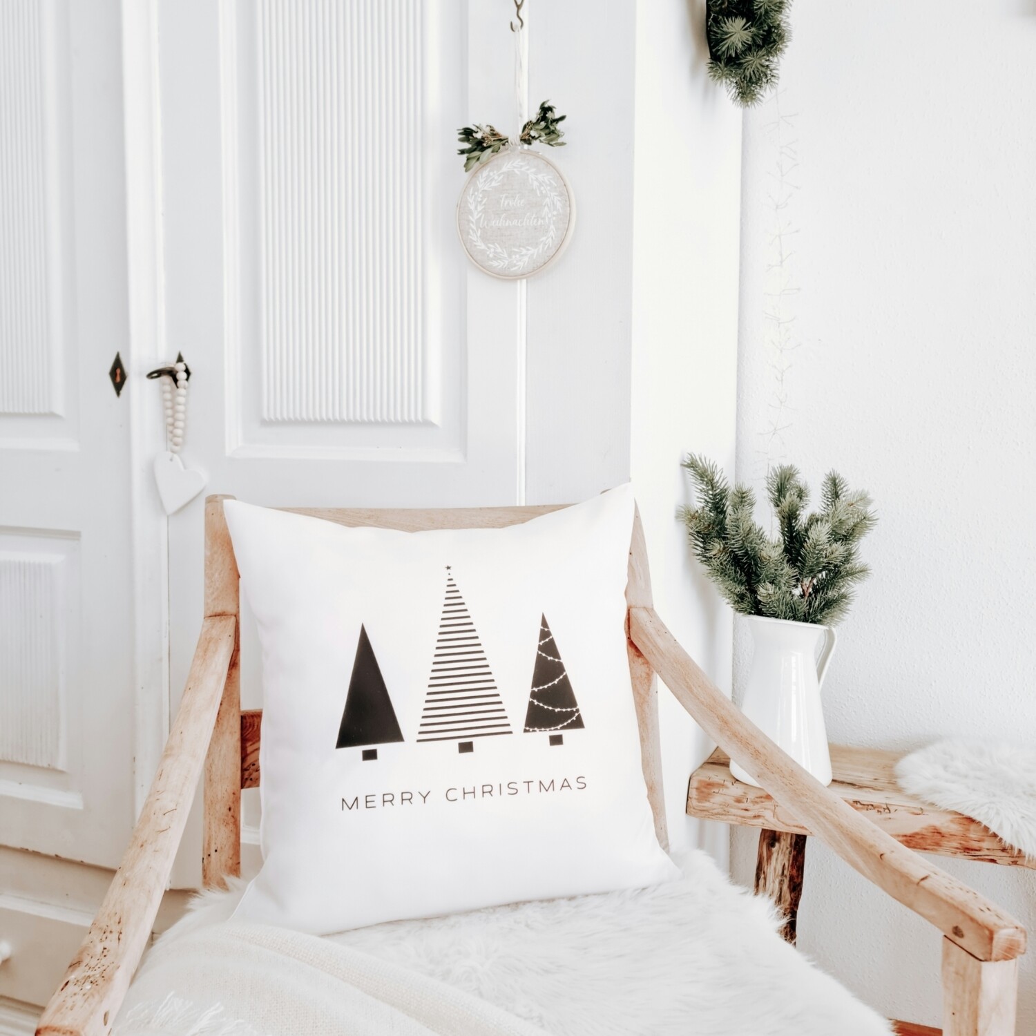 KISSEN "TANNENBÄUME - MERRY CHRISTMAS"