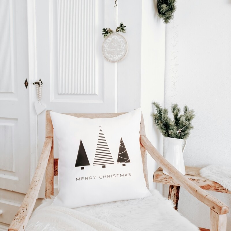KISSEN "TANNENBÄUME - MERRY CHRISTMAS"
