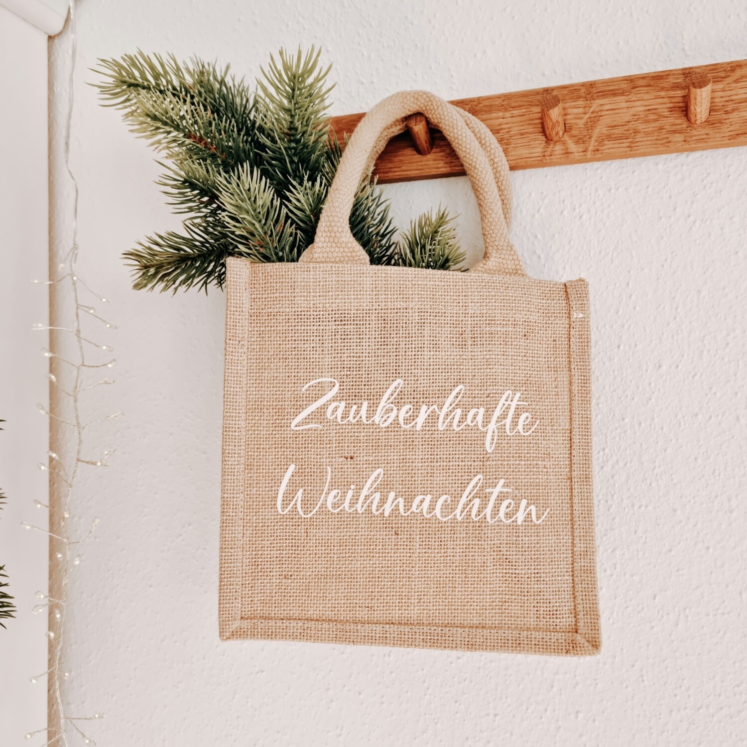 JUTE TASCHE "Zauberhafte Weihnachten" small
