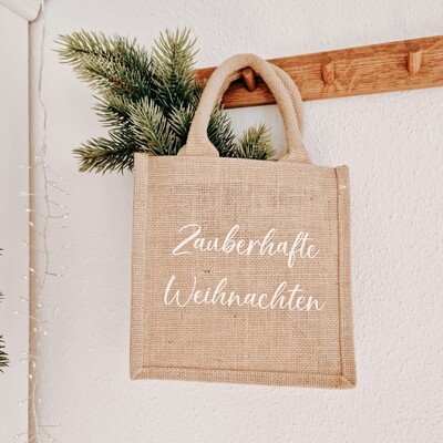 JUTE TASCHE "Zauberhafte Weihnachten" small