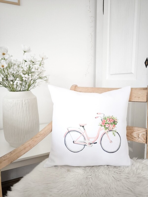 KISSEN "FAHRRAD" rosa